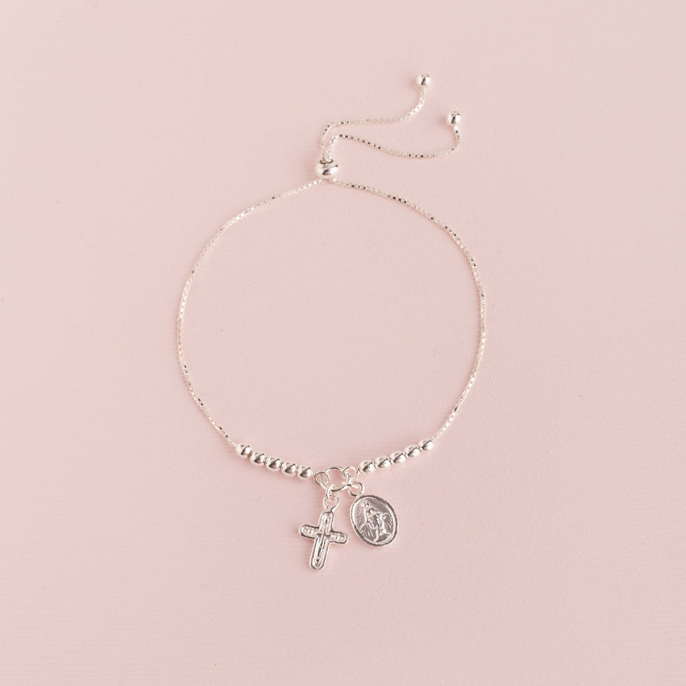 Pulsera sole cadena denario (plata)