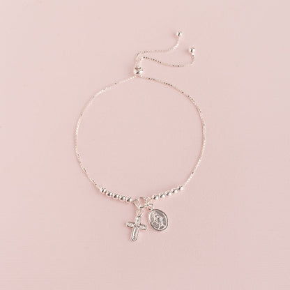 Pulsera sole cadena denario (plata)