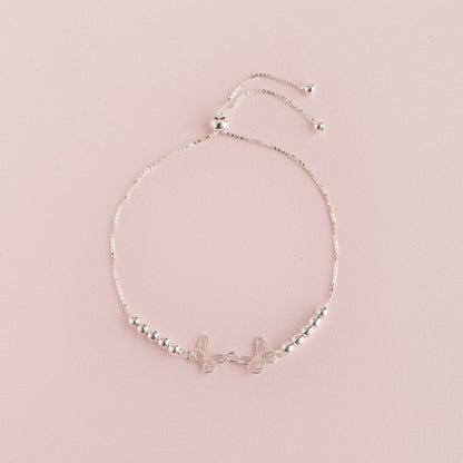 Pulsera Sole Esfera Plata Mariposas
