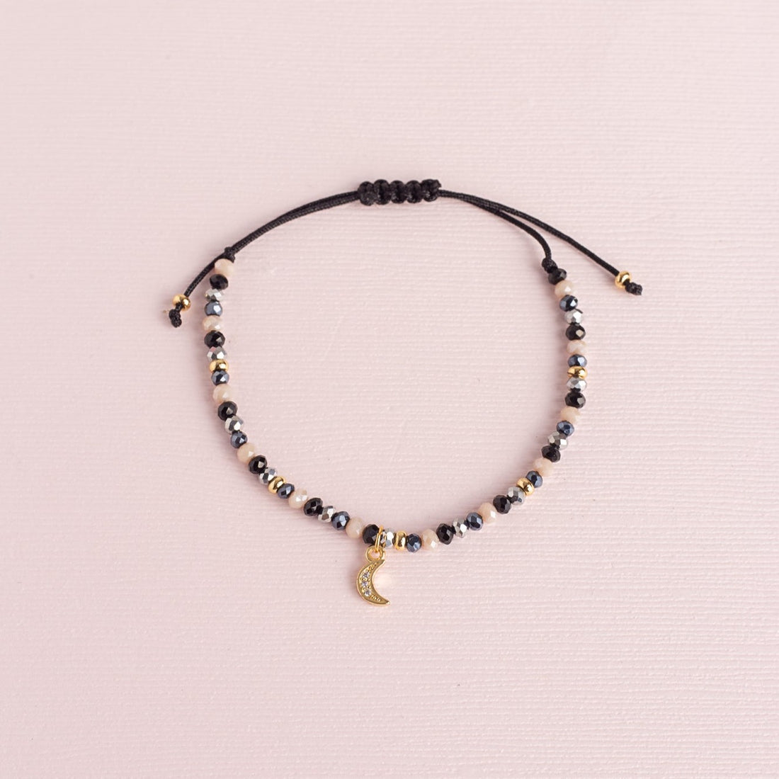 Pulsera Vera Hilo Luna Strass Mini