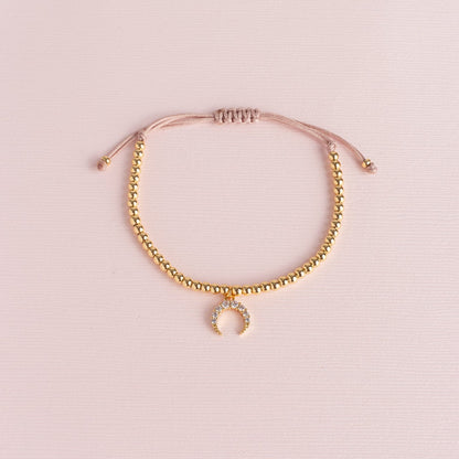Pulsera Sole Esfera Hilo Luna Strass