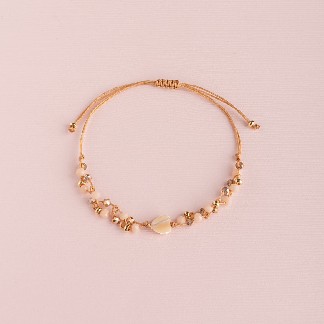 Pulsera Zoe Corazón Mini Nácar