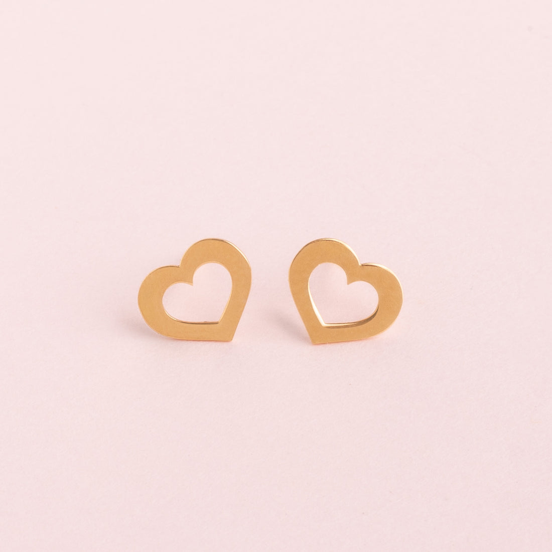 Aretes Corazón Calado Oro18k