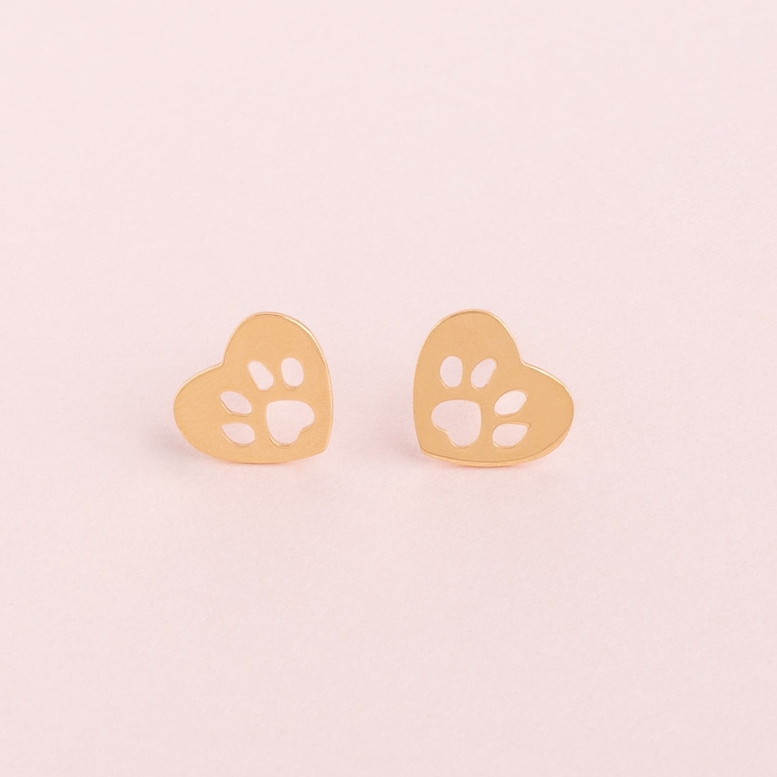Aretes Huellita Oro18k