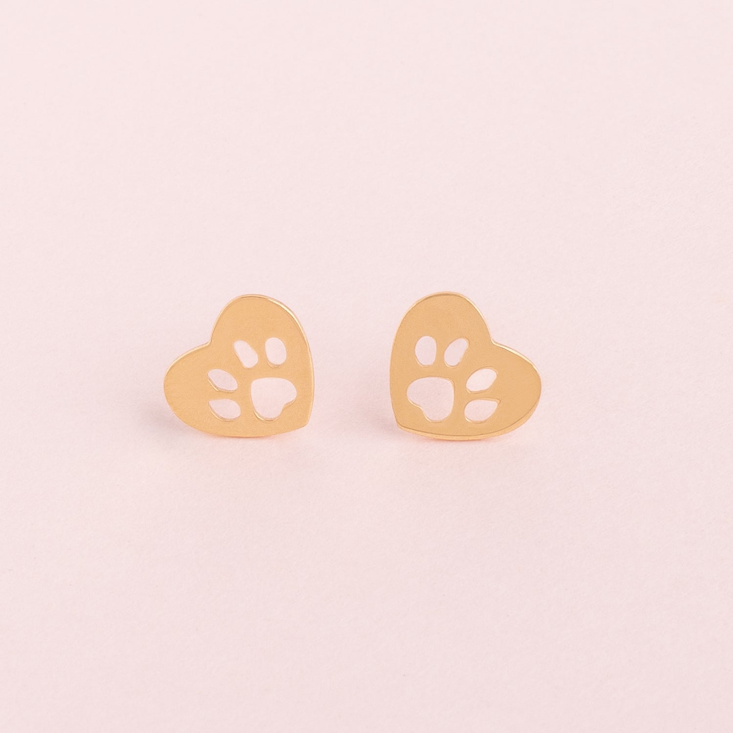 Aretes Huellita Oro18k