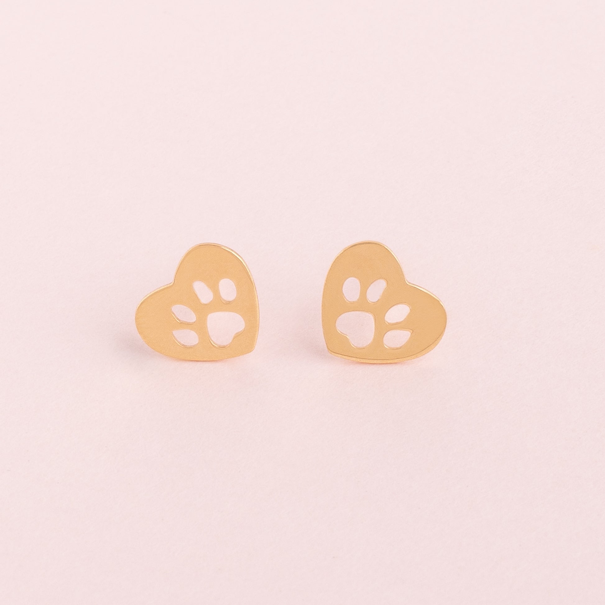 Aretes Huellita Oro18k