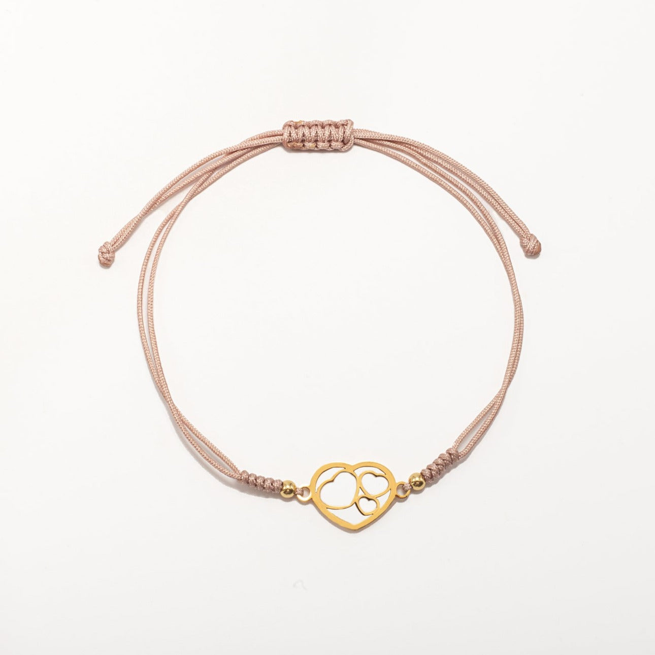 Pulsera Lia Snake Corazones oro 18k