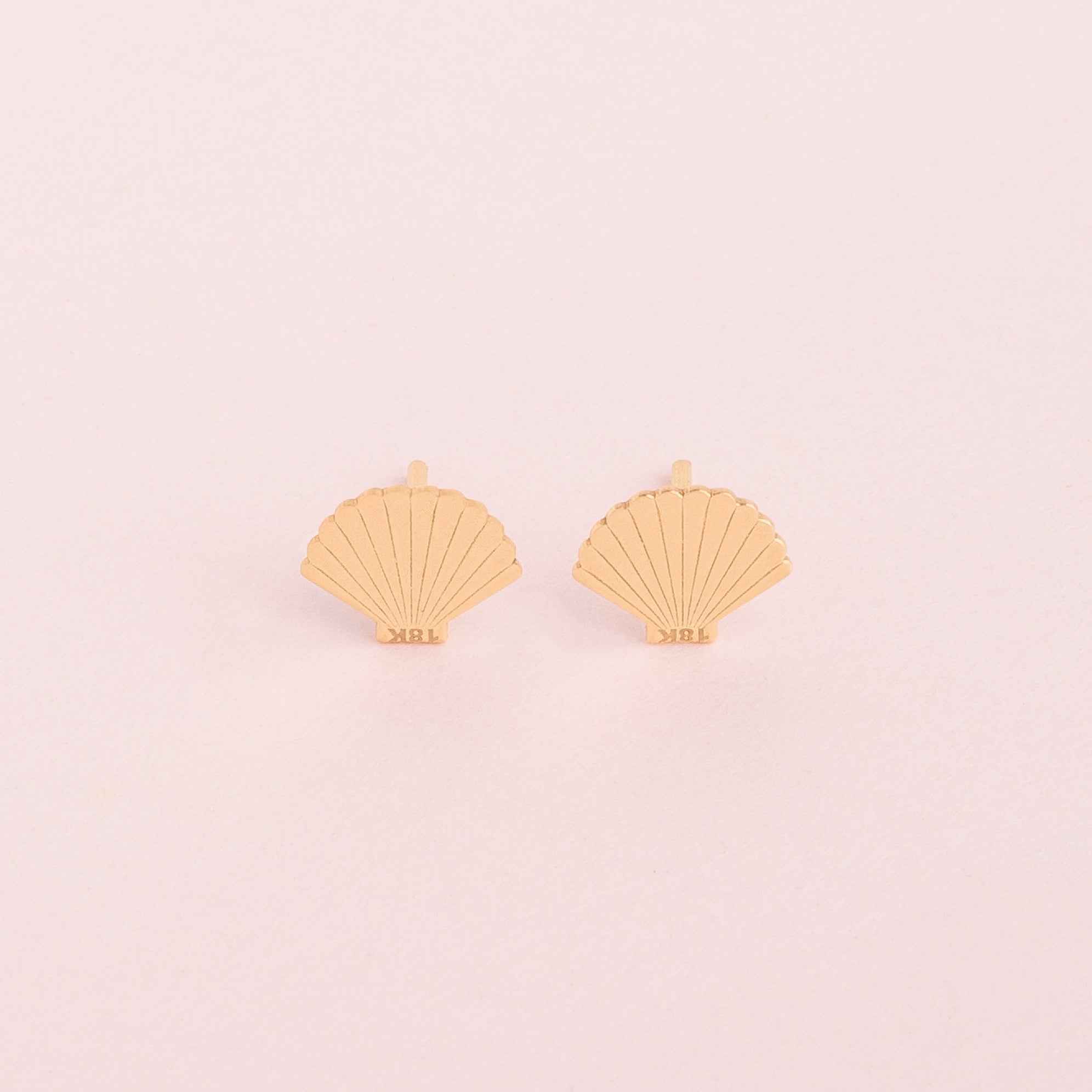 Aretes Abanico Oro18k