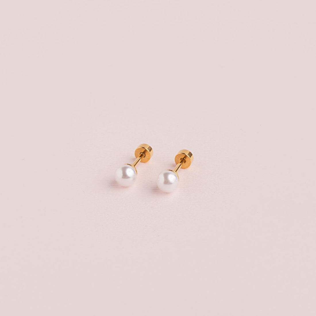 Aretes Perla con Tambor