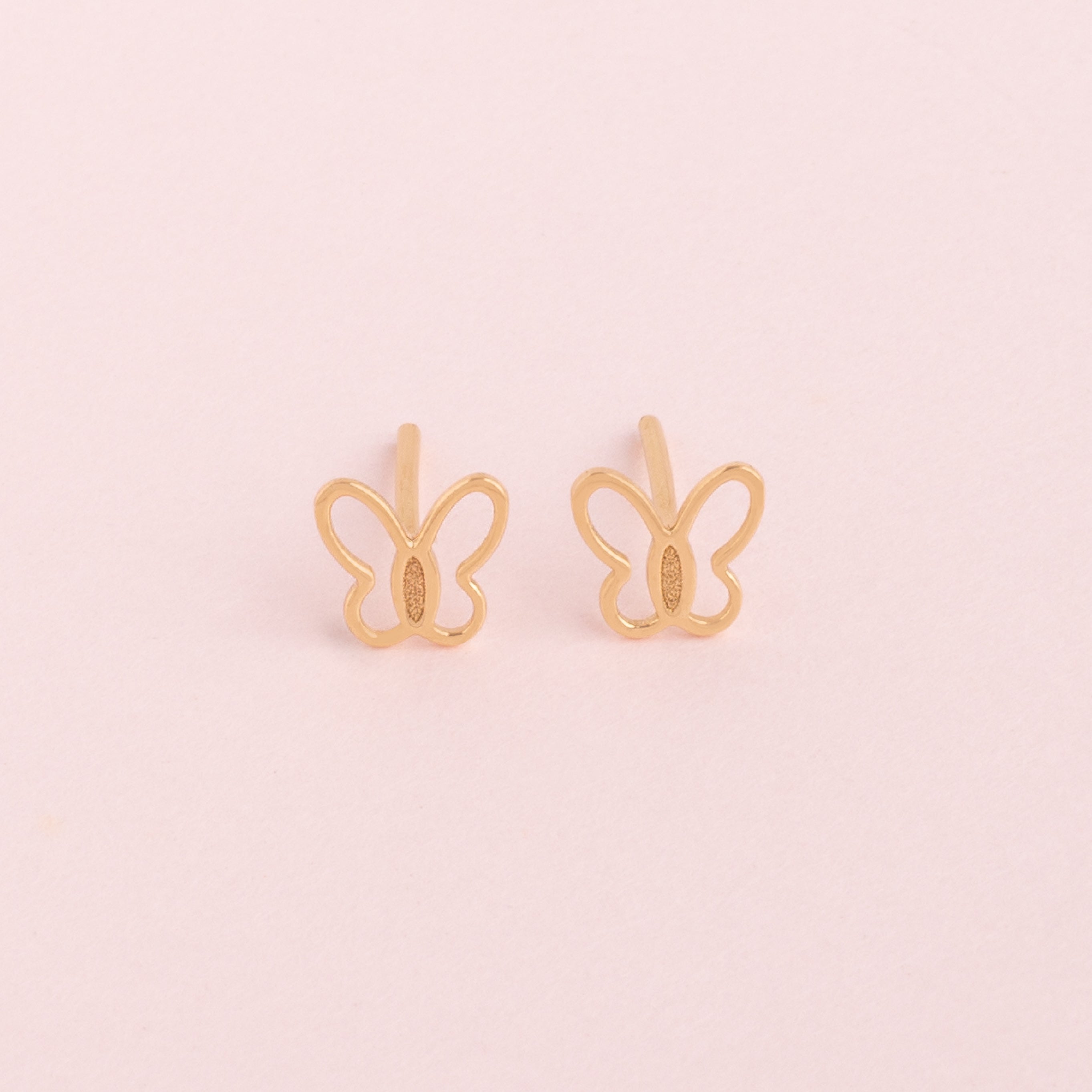 Aretes Mariposa MIni Oro18k
