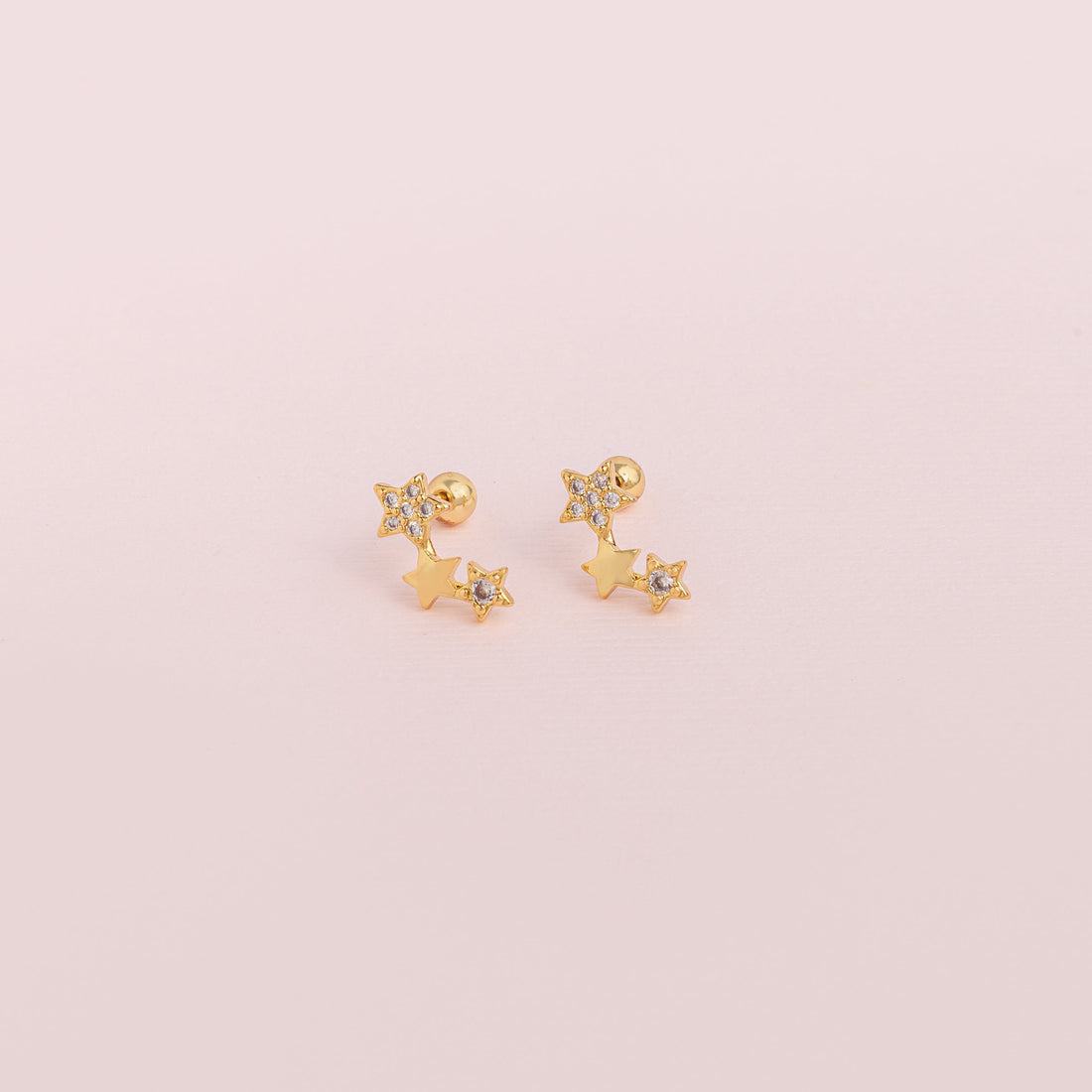 Aretes Brillo De Estrellas