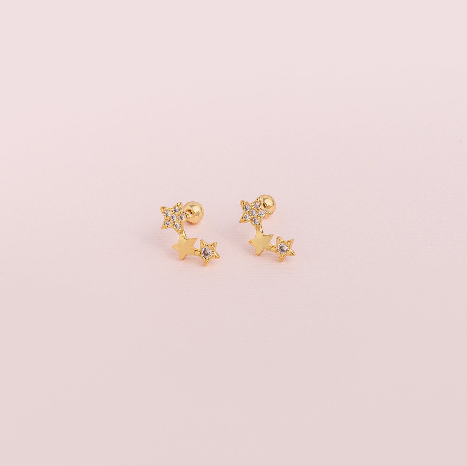 Aretes Brillo De Estrellas