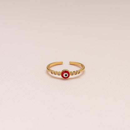 Anillo Ojo Turco Rojo