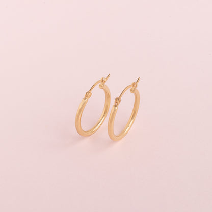 Argollas medianas Oro18k