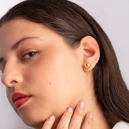 Aretes Golden Esfera