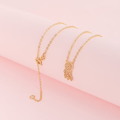 Collar Atrapasueños Oro 18k