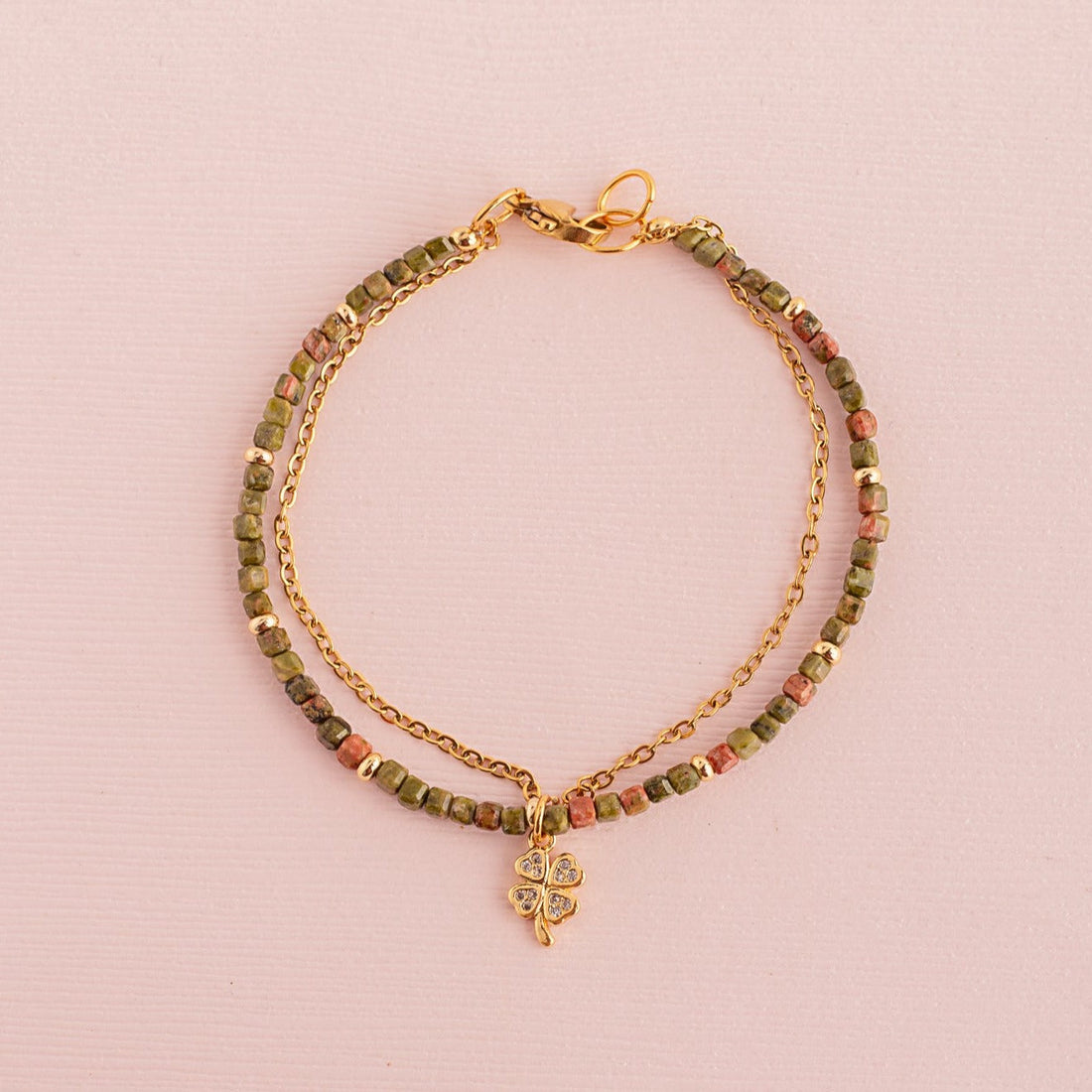 Pulsera Rafaella Nature - Trébol Strass