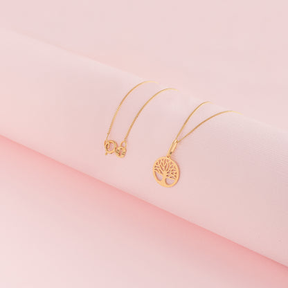 Collar Árbol Oro 18k