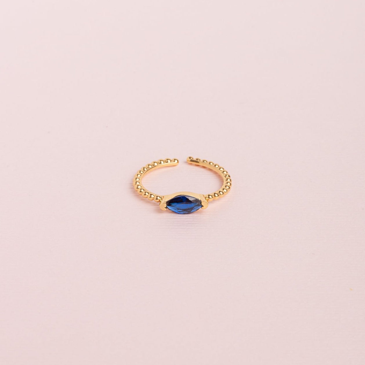 Anillo Baguette Azul