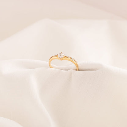 Anillo Promesa Oro 18K