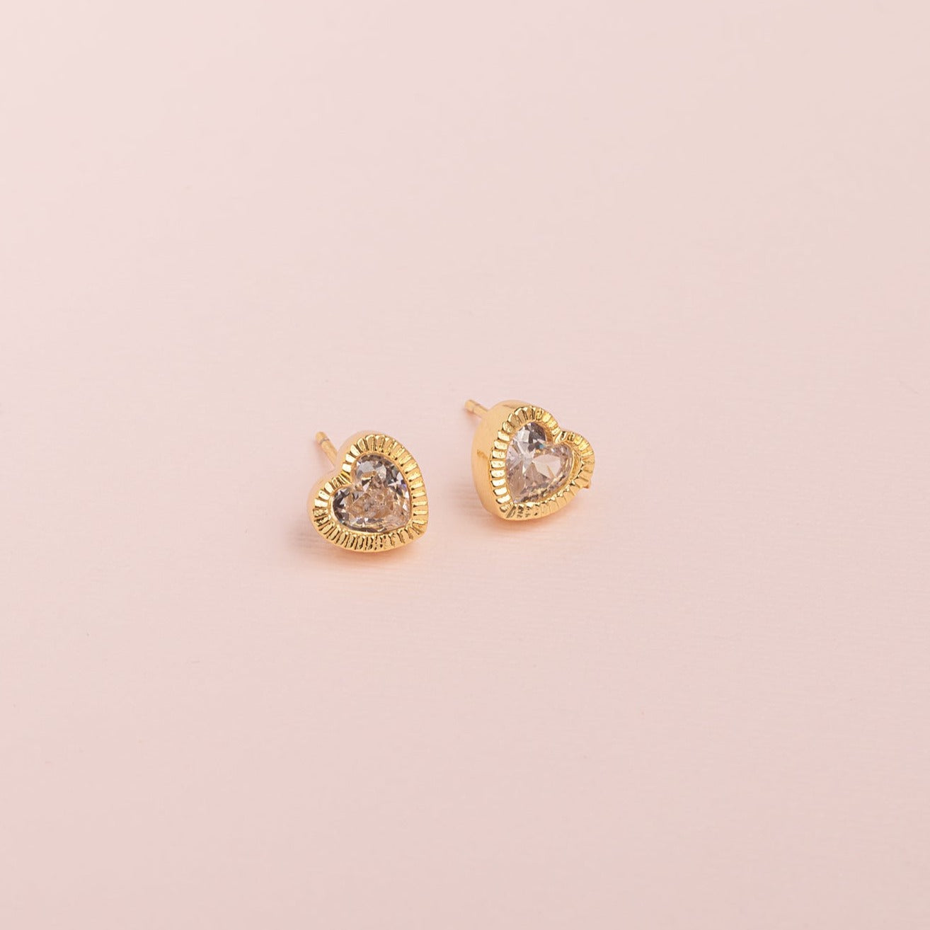 Aretes Corazón Brillante