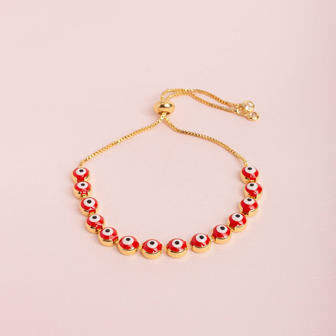Pulsera Ojos Turcos Rojos