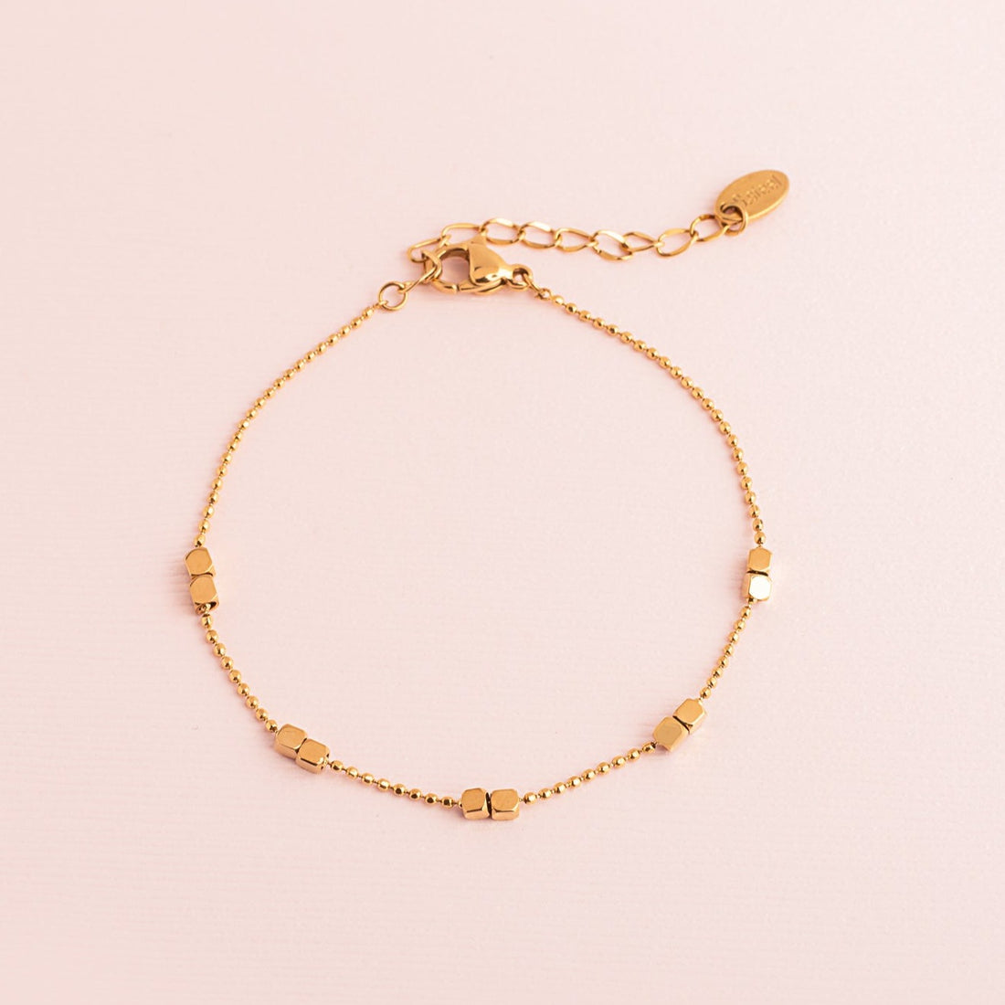 Pulsera Sole Cadena Cubos Pasante