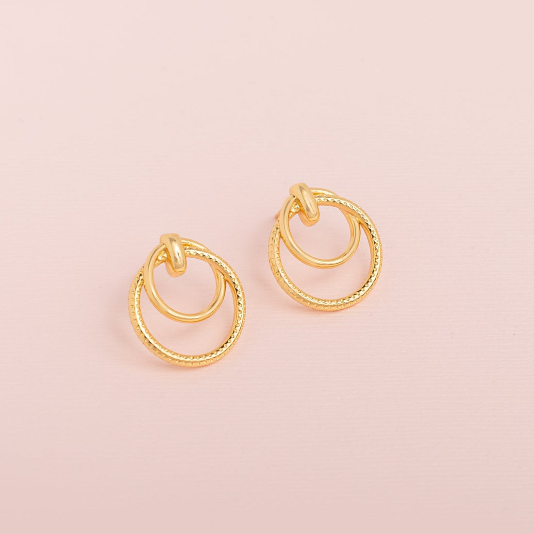Aretes Aros Enlazados