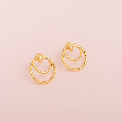 Aretes Aros Enlazados