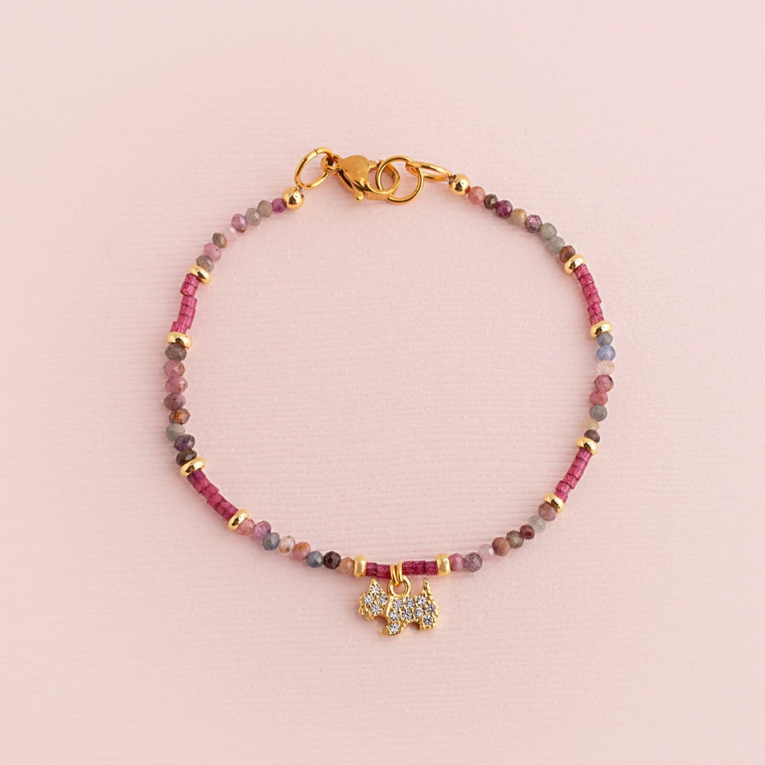 Pulsera Vera Nature - Perrito Schnauzer Strass