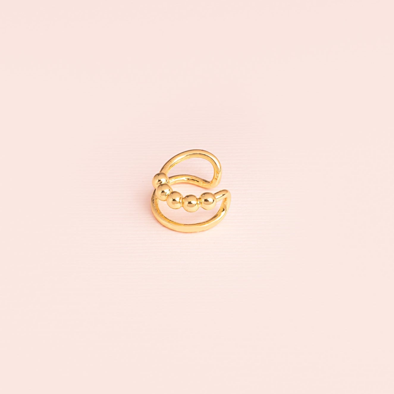 Earcuff Dual Liso y Esferas
