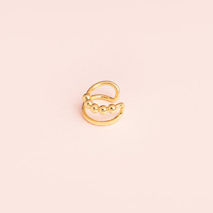 Earcuff Dual Liso y Esferas