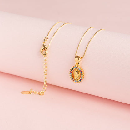 Collar Virgen - Sole Borde Strass Multicolor