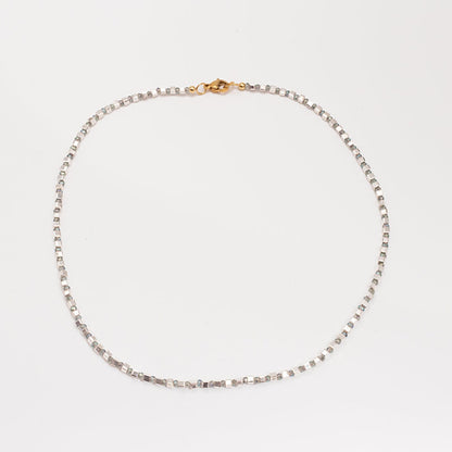 Collar Cristal Plateado