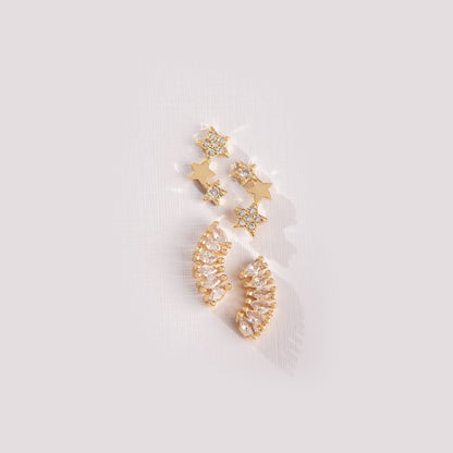 Aretes Brillo De Estrellas