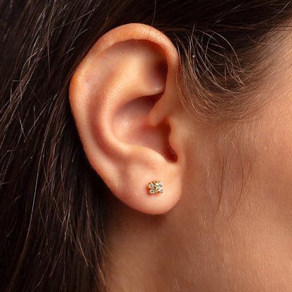 Aretes Mariposa Mini Punto Luz