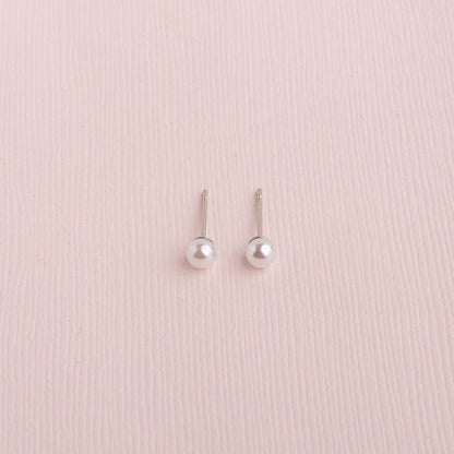 Aretes Perla Mini Plateado
