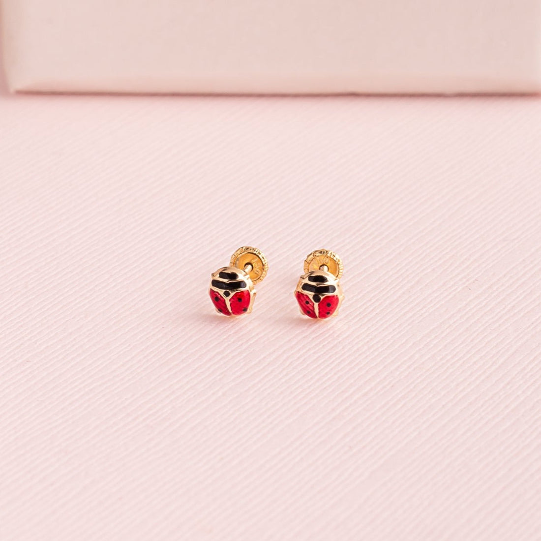 Aretes Mariquita Oro 18K