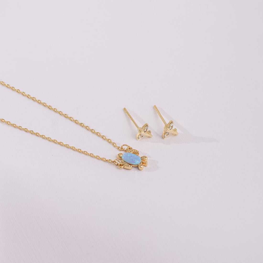 Packs Collar + Aretes Avión Strass