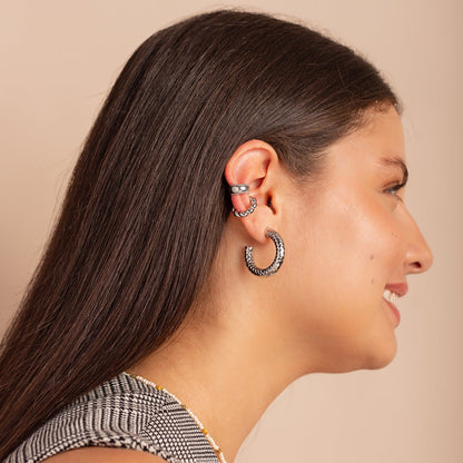 Earcuff Tayra Plateado