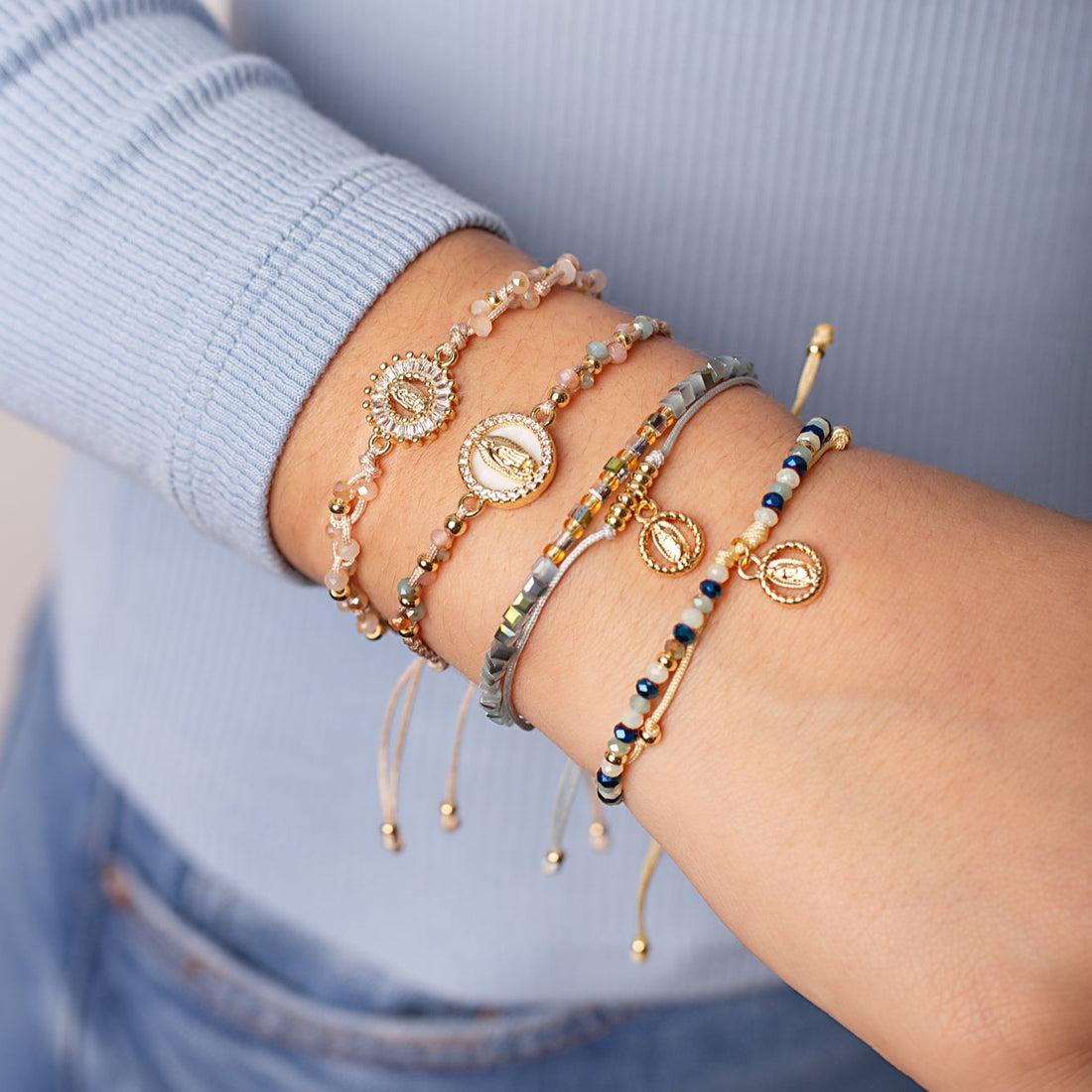Pulsera Isabella Cubos - Virgen de Guadalupe