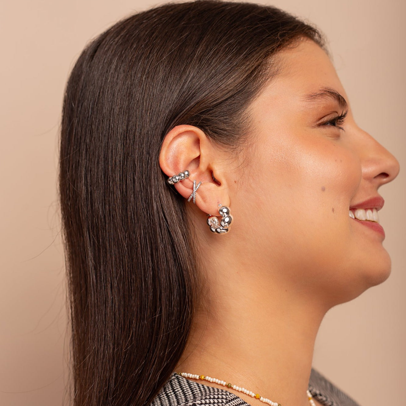 Earcuff Aixa Plateado