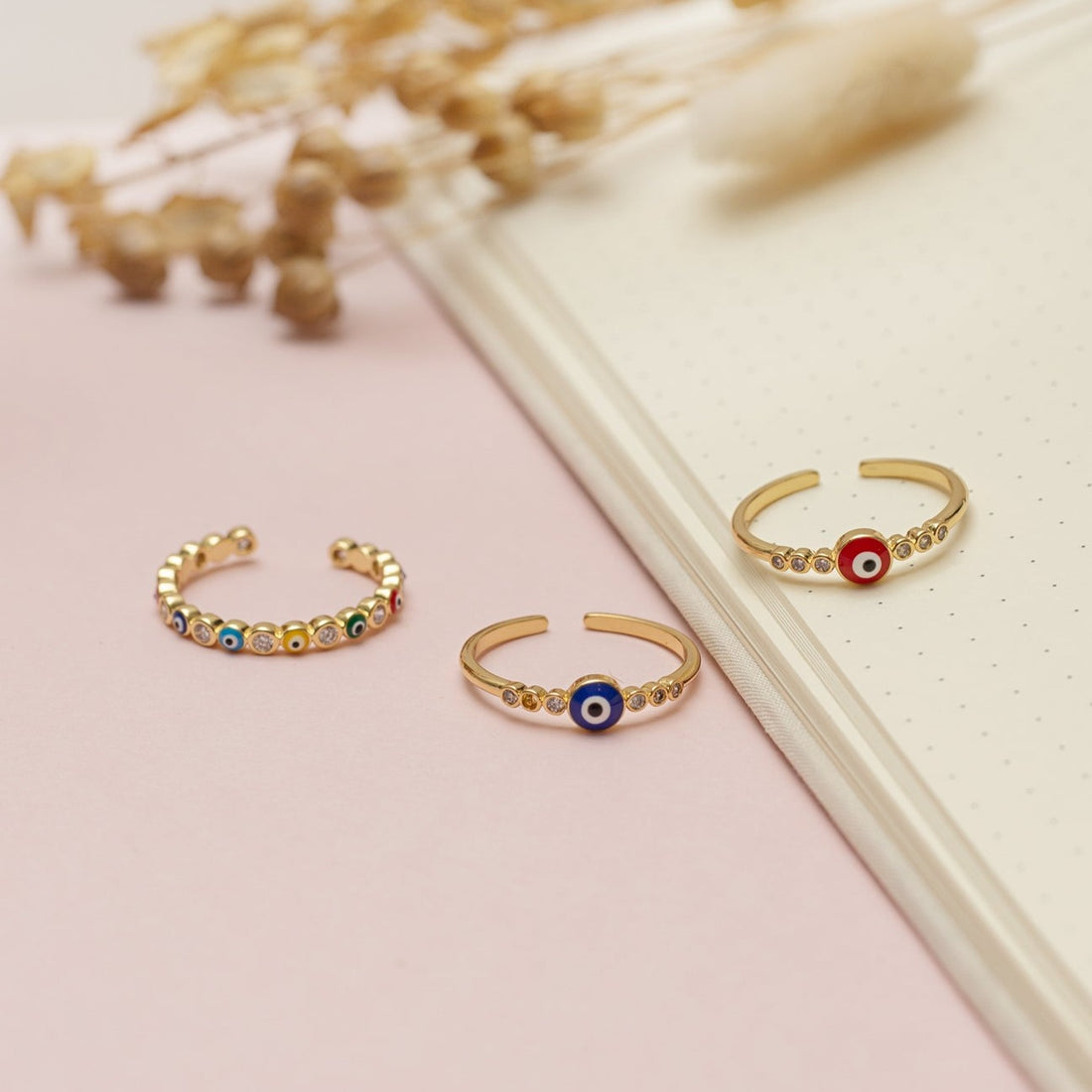 Anillo Ojo Turco Rojo