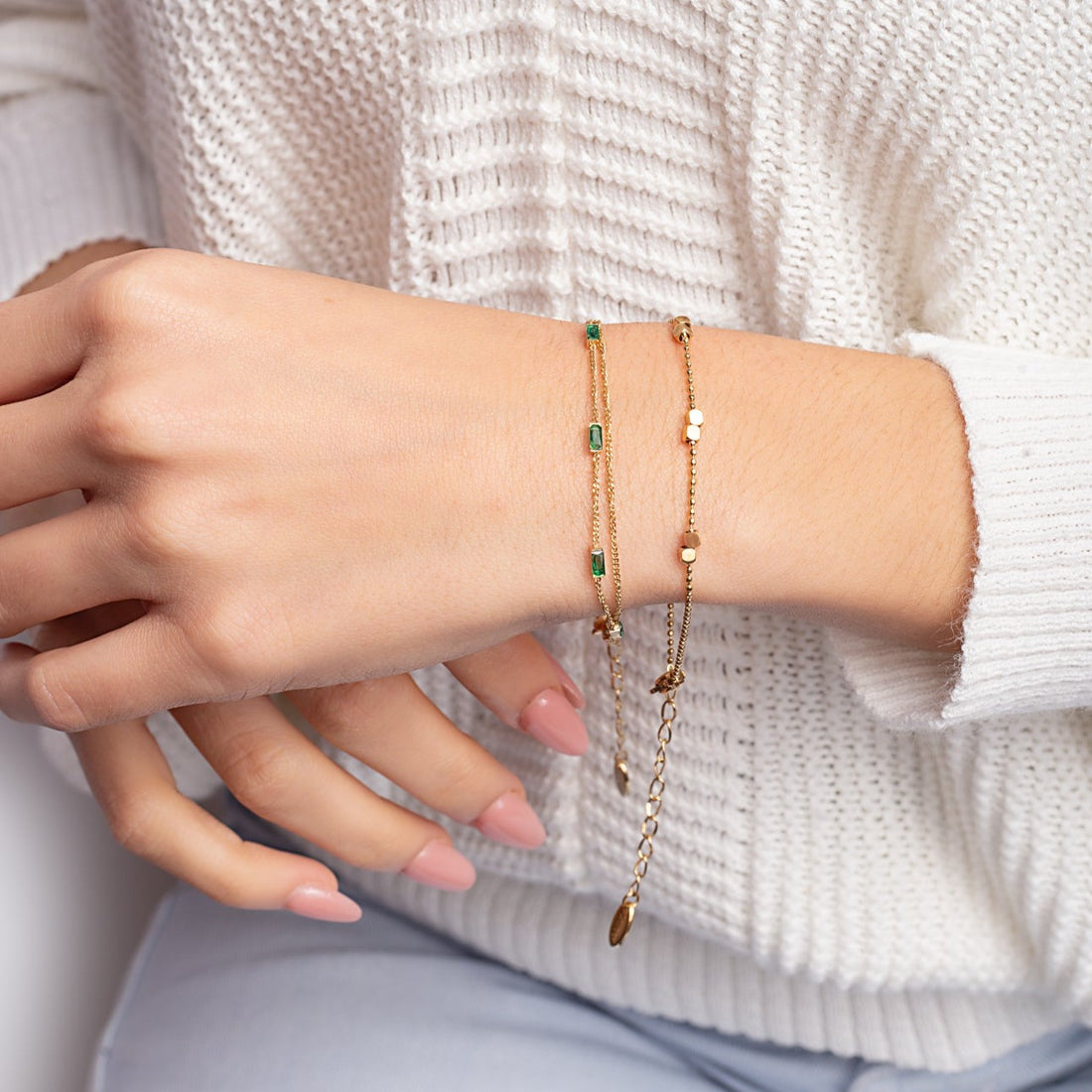 Pulsera Sole Doble Punto Luz Verde