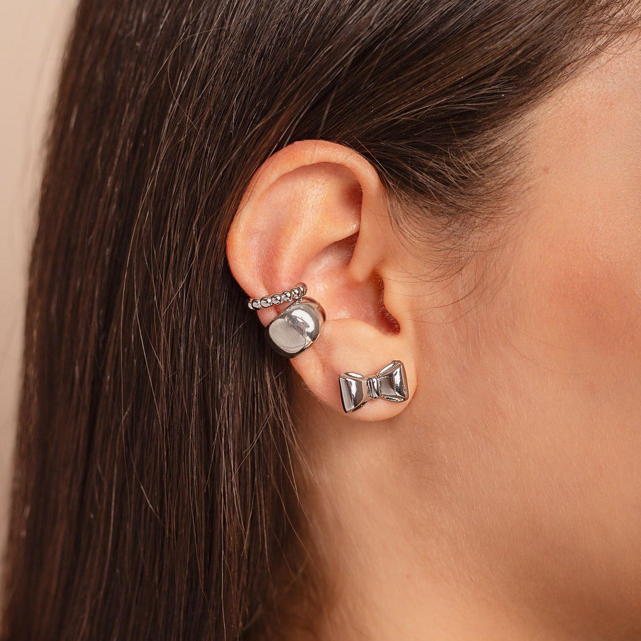 Earcuff Olimpia Plateado