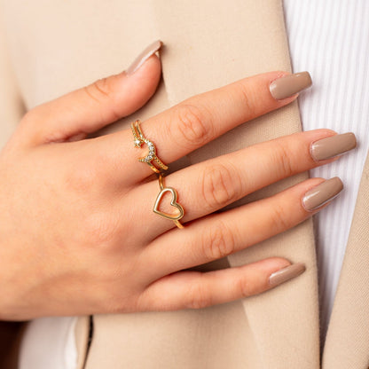 Anillo Corazón Calado
