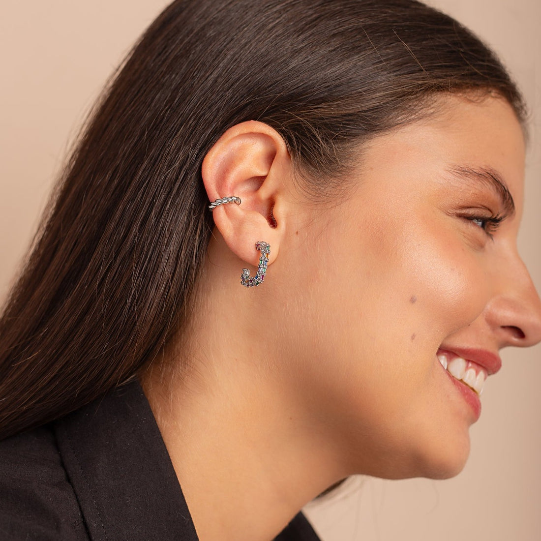 Earcuff Tracy Plateado