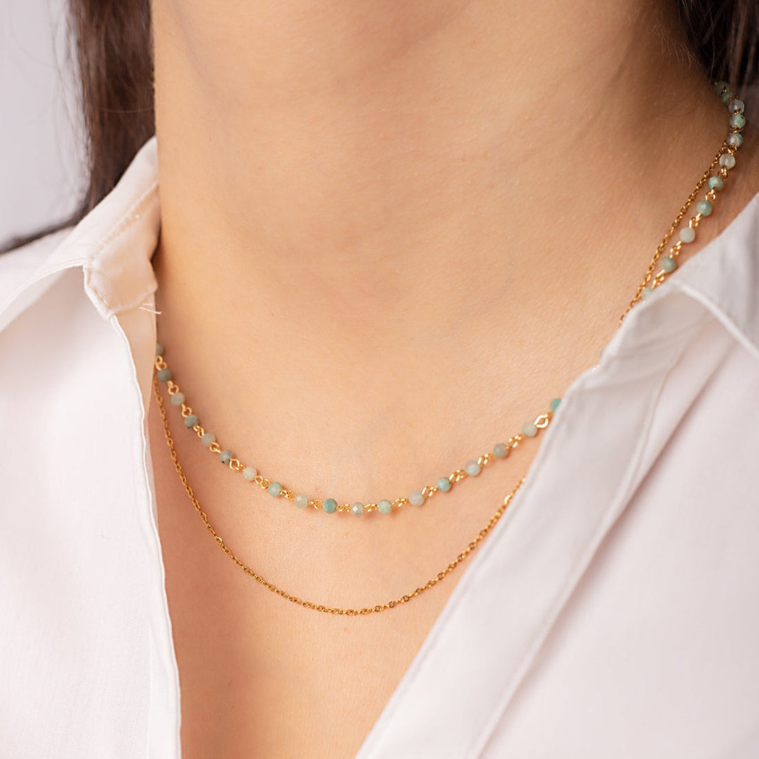 Collar Valentina Agua Marina