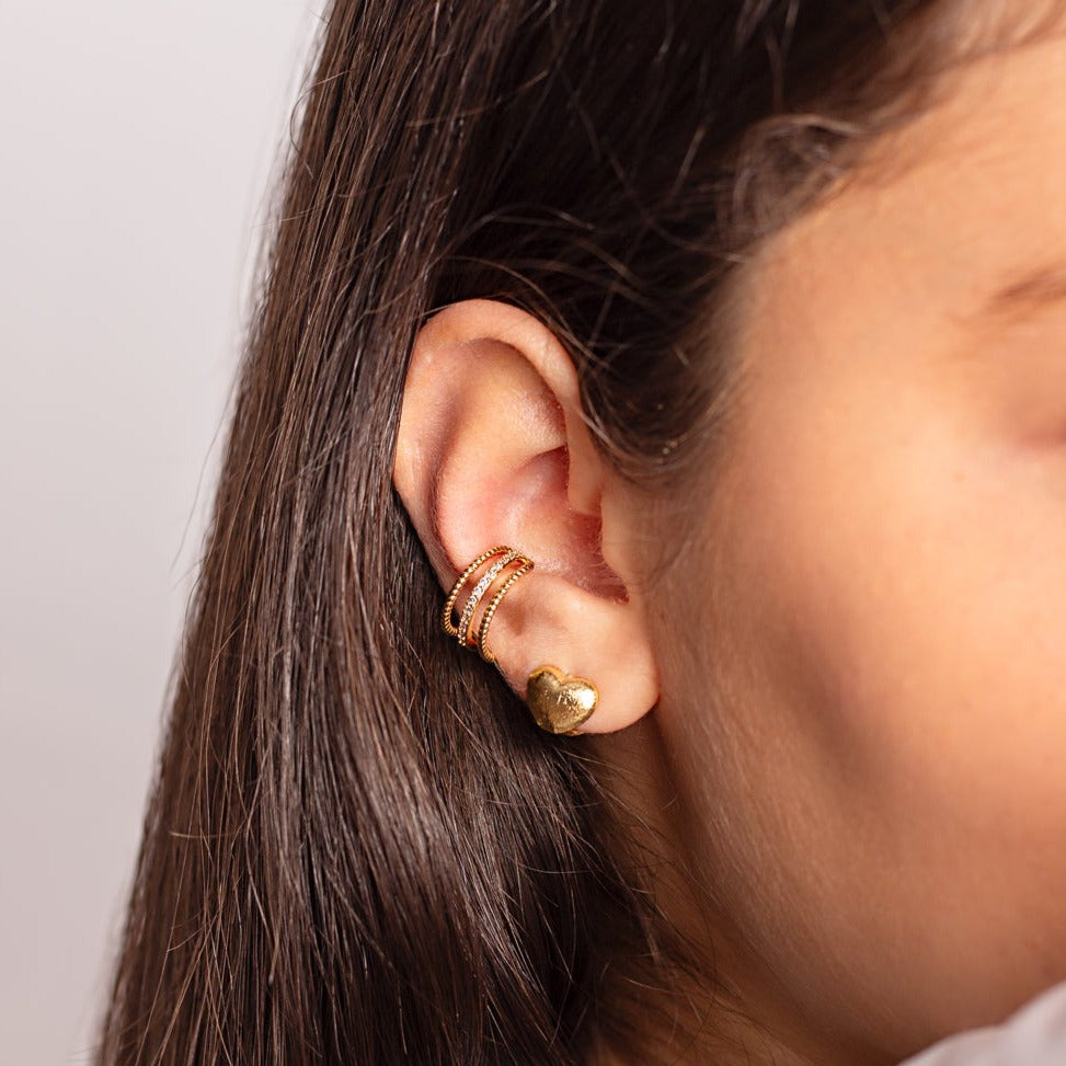 Aretes Corazón Liso