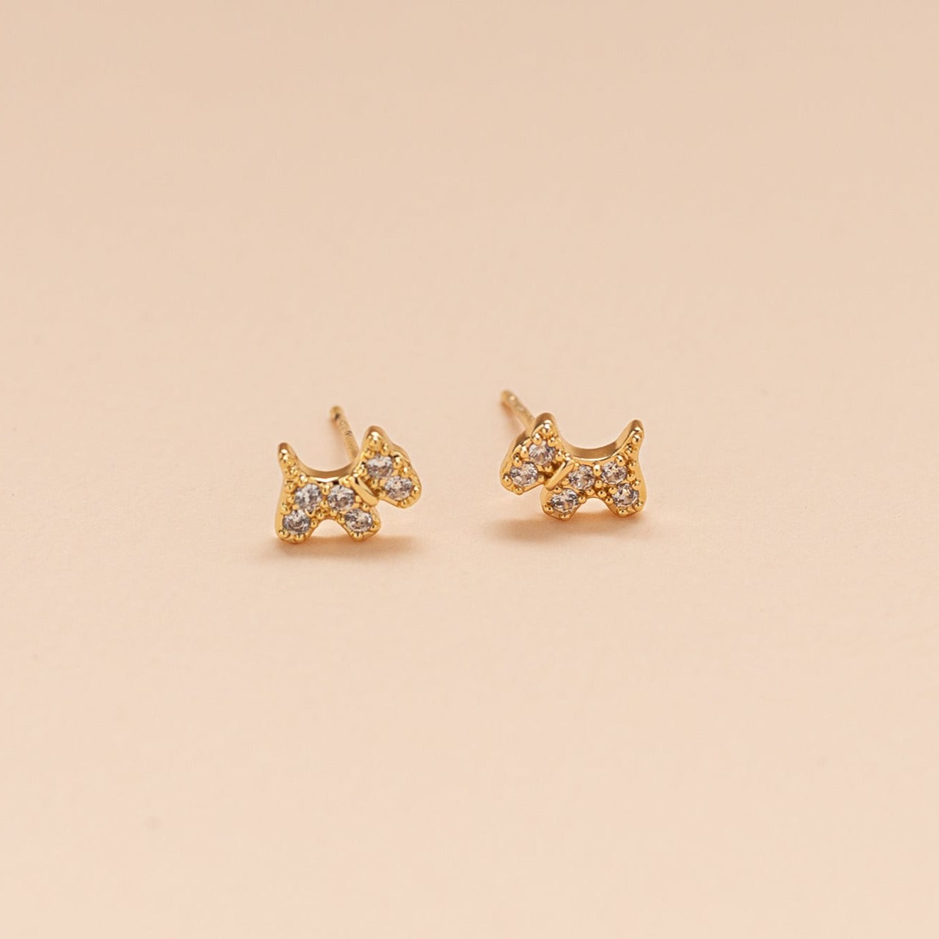 Aretes Perrito Schnauzer Strass Mini